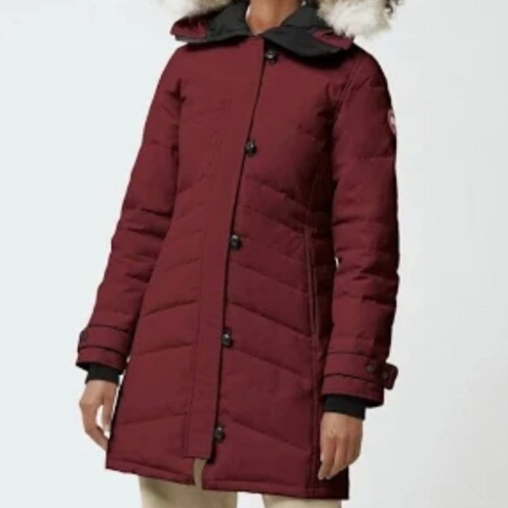 Canada Goose Lorette Parka in Burgundy
